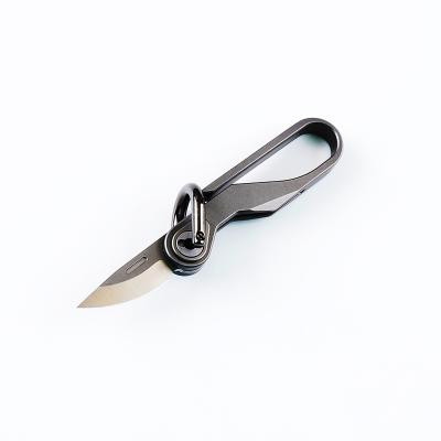 China Lightweight Multifunctional Pocket Knife Key Chain Tools Manufacturer Professional Safety Blade Titanium Alloy for sale