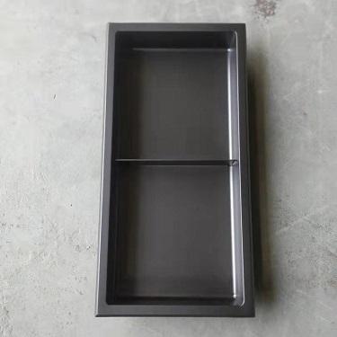 China Modern stainless steel construction in round corner niches with shelves in black niche, gold niche, cooper niche for sale