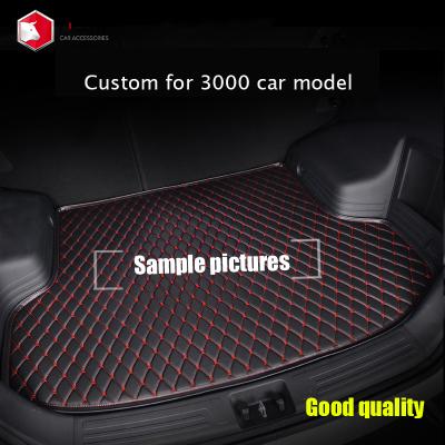 China Skid Non Mcow 2021 High Quality Car Accessories Customize Special Car Cargo Liners Rear Trunk Leather Mats for sale