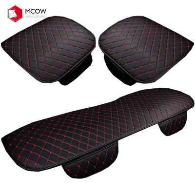 China Mcow China Factory Breathable Wholesale Customized Hot Sale In Amazon High Quality Four Seasons PU Leather Universal Car Seat Covers for sale