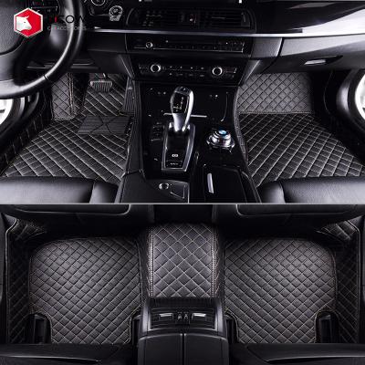 China Non Skid Mcow High Quality All Weather Custom Leather Car Floor Mats for sale