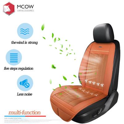 China Hot Selling Multifunctional Breathable Leather Universal Size Massage Ventilated Car Heated Seat Cover for sale