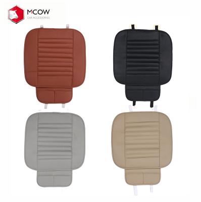 China Brief & Car Cushion Protector 4 Colors Front Rear Back Seat Covers Car Protective PU Mat Breathable Color Simple Universal Auto Chair Cushion for sale