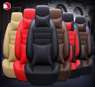 China 2021 factory wholesale 3D universal size PU car leather seat covers neck for sale