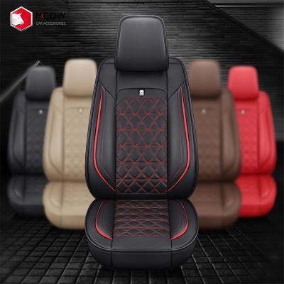 China All Vehicle Seats Can Be Mcow High Quality Four Season Fashion 3D PU Leather Car Seat Covers Universal Customized Protector for sale