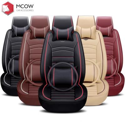 China All Vehicle Seats Can Be Customized 2021 Fashion Universal Waterproof Durable Leather Waist Fit Car Seat Covers Used For Toyota Corolla and RAV4 for sale