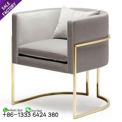 China Other Popular Contemporary Furniture High Quality Luxury Metal Dining Leather Chairs For Dining Room for sale