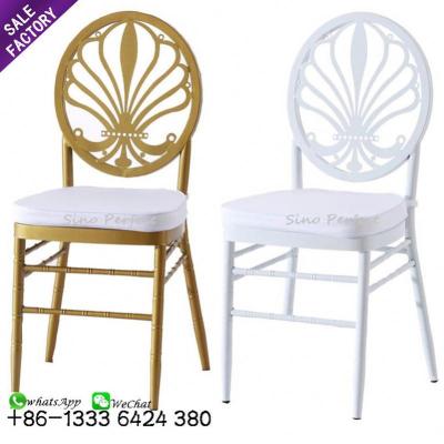 China Modern wholesale gold metal stackable banquet event chavari chairs wedding for party for sale