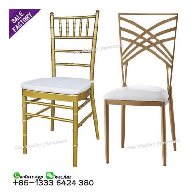 China Good contemporary gold tiffanychairs sale cheap chiavari for wedding for sale