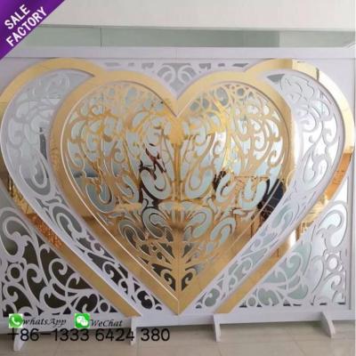 China Wedding Factory Price Stage Stand Decorative Wedding Flowers Pattern Stage Decor Floral Backdrop for sale