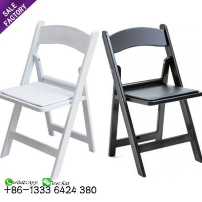 China Event UV-Resistant Resin Weddings Party Hotel Weddings White Plastic Foldable Wimbledon Folding Chairs For Events for sale