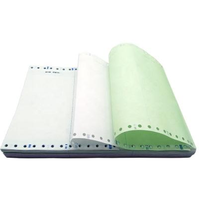 China Commercial Use 1-6 Ply 241mm Colored Continuous Sheet Bank Paper Office Carbonless Copy Listing Paper for sale