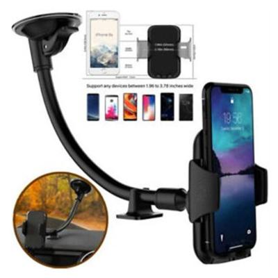 China Small MOQ Factory Wholesale Firmly Stable Windshield Phone Holder for Car, Universal Long Neck Car Mount Holder Compatible with All Smartphones for sale