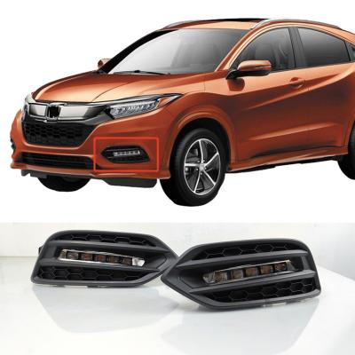 China YADICO DRL For Honda HRV HR-V Vezel 2019 2020 2021 12V LED Car Fog Lamp Daytime Running Light Standard Size for sale