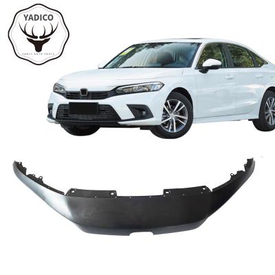 China YADICO Sports Car Matte Black Plastic Front Grille Cover Top Trim For Honda Civic FE1 2021 2022 2023 FE for sale