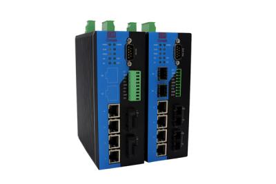 China Industrial Grade Serial Port Modbus Managed Ethernet Switch Serial Port With 2 1000M SFP Slots for sale