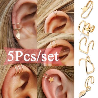 China High Quality Wholesale Minimalist Gold Plated Aretes De Plata Circle Piercing Cubic Hoop Earrings Set For Women Jewelry for sale