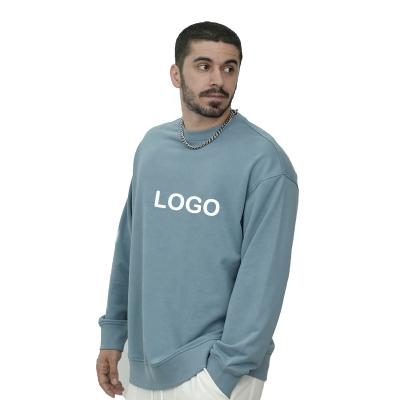 China Custom Logo Plain Crewneck Unisex Oversized Loose Blank Sweater Sweatshirt Wholesale Anti-wrinkle Mens Sweatshirts for sale