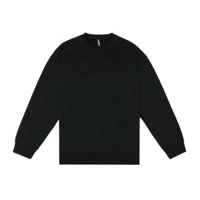 China Custom Logo Plain Crewneck Unisex Oversized Loose Blank Sweater Sweatshirt Wholesale Anti-wrinkle Mens Sweatshirts for sale