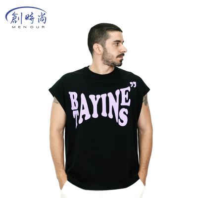 China Anti-Wrinkle OEM Cotton Men's T-shirt Breath Dtg Print Logo Tee 100% Silk Screen Printing T-shirt Custom Graphic T-shirt for sale