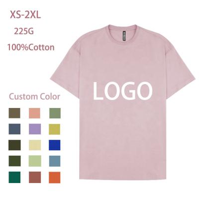 China Anti-Wrinkle Apparel Manufacturers Custom Unisex T-shirt High Quality 100% Cotton T-shirt Customize Printing Logo Men's O-neck White T-shirt for sale