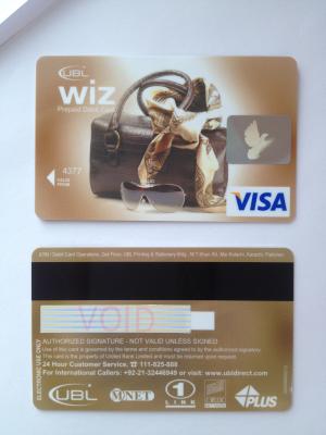 China Prepaid VISA Smart Card ladies handbag design hico magstripe standard hologram for sale