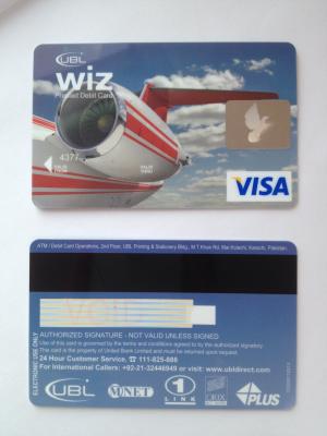 China Visa smart debit prepaid hologram hico magnetic stripe credit card for sale