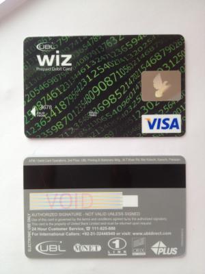 China Wiz visa debit card ACCA design visa smart card hico magstripe standard for sale