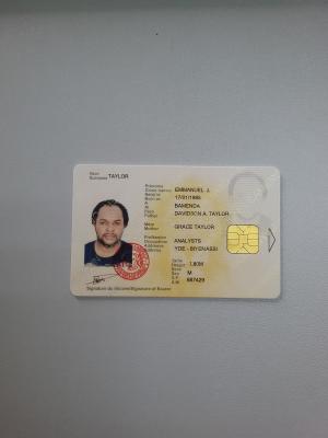 China New Craft Custom ID Cards Contact less IC Card with Water Mark for sale