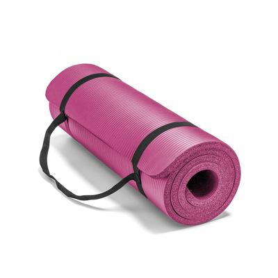 China Non-slip.waterproof custom cheap women's home gym 10mm nbr yoga mat for sale