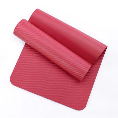 China Non-slip.waterproof 10mm Non-slip.waterproof Yoga Mat 183*61cm Extra Thick Soft Fitness NBR Mat Tasteless Gym Household Exercise Pilates Yoga Mat for sale