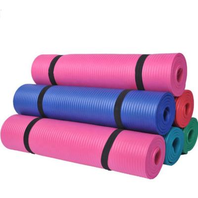 China Cheap Yoga Mat Customized LOGO Non-slip.waterproof Comfort Non-slip.waterproof Comfort NBR Eco-friendly Fitness Mat For Exercise Yoga And Pilates for sale