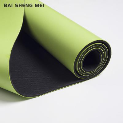 China Eco-Friendly Line PU Washable Custom Made 183X68X0.5cm Fitness Position Rubber Yoga Mat Carpet Mat for sale