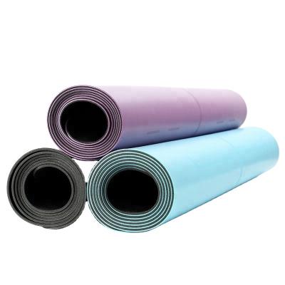 China Comfortable Gym Workout Non Slip Eco Friendly Custom Logo PU Yoga Mat Yoga Mats for sale