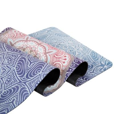 China Wholesale High Quality Waterproof Non Slip Natural Rubber Suede Yoga Mat for sale