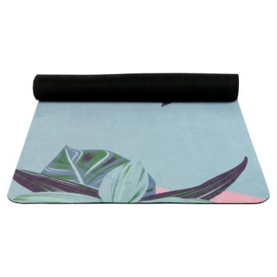 China Factory direct sale comfortable custom digital printed indoor suede yoga mat exercise mats for sale