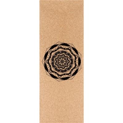 China Soft/Non-Slip Factory Directly Supply Anti-Slip Natural Color Eco Friendly Custom Design Meditation Large Round Viable Cork Yoga Mat for sale