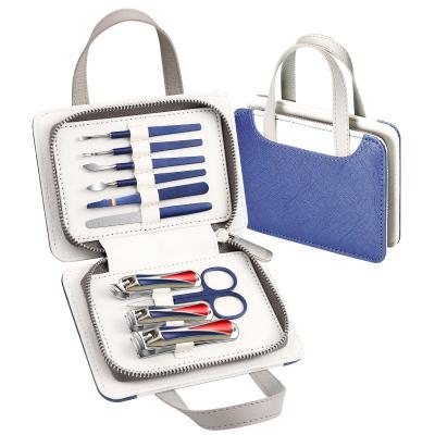 China Lovely hand bag design Promotional business gifts nail kit professional manicure pedicure set with women hand bag design for sale