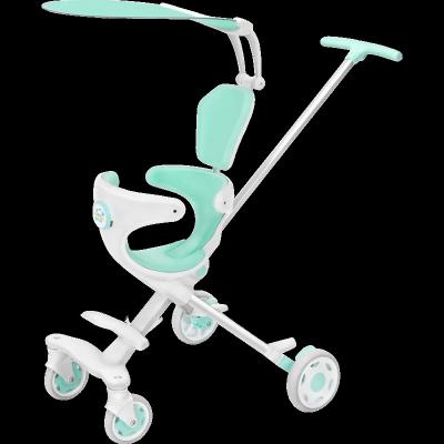 China Ride On Baby Toy Aluminum Tricycle Baby For Foldable Toy Montasen 4 Wheel Baby Tricycle 2-6 Years Old for sale