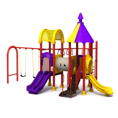 China Child safety New Design Kids Outdoor Playground For Sale Big outdoor Playhouse With Slide For Kids for sale