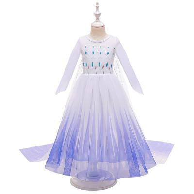 China NEW Polyester Style Girls Princess Elsa Dress Ball Gown Birthday Helloween Kids Cosplay Helloween Tv/Movie Clothing Costume for sale