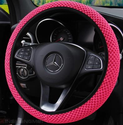 China Universal Custom 3D Anti-Slip Mesh Car Steering Wheel Covers Shape Genuine Breathable Steering Wheel Cover for sale