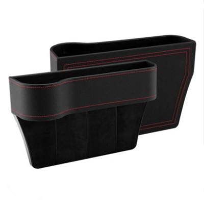 China Auto Seat Side 4 Color Seat Gap Organizer Storage Box Car Seat Side Pocket for sale