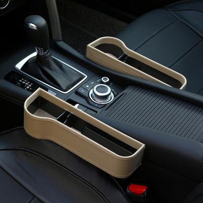 China Popular 2021 Color Automobile Seat Gap Organizer Storage Box Car Seat Side Pocket for Car for sale