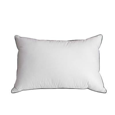 China High Quality Customized 90% Anti Dust Mite Organic 100% Cotton White Goose Feather Down Pillow for sale