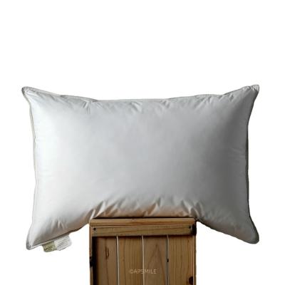 China Customizaed Hotel 100% Organic Energy Saving Five Star Cotton White Goose Down And Feather Pillow King Size for sale