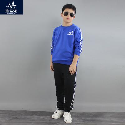 China Wholesale Cotton Kid's Hoodies 100%+Pants Fit Print Long Sleeves Hoodies Causal Suit For Kids Boy Large Size for sale