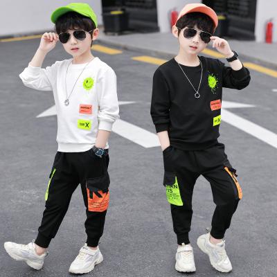 China Fashion Casual Sports Tracksuit And Korean Boy Autumn Kids Clothing Sets For Shirt Long Sleeve Equipment Spring for sale