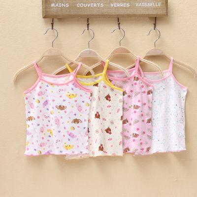 China Summer Breathable Baby Printed Tank Tops for sale