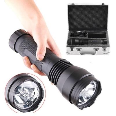 China lithium ion battery led HID flashlight 35W HID high power flashlight 1500 meters for sale